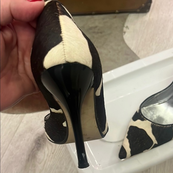 Guess Black and White Slingback Heels - Picture 8 of 9